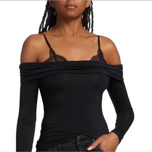 Jonathan Simkhai Mirra Off-The-Shoulders Top Size Medium and Large.